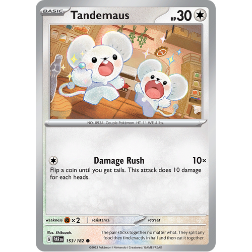 Tandemaus 153/182 Common Scarlet & Violet Paradox Rift Pokemon Card