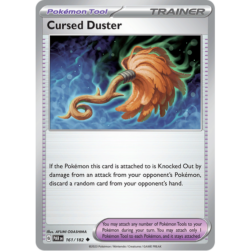 Cursed Duster 161/182 Uncommon Scarlet & Violet Paradox Rift Pokemon Card