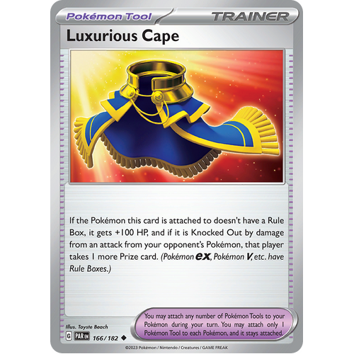 Luxurious Cape 166/182 Uncommon Scarlet & Violet Paradox Rift Pokemon Card