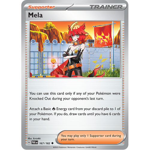 Mela 167/182 Uncommon Scarlet & Violet Paradox Rift Pokemon Card