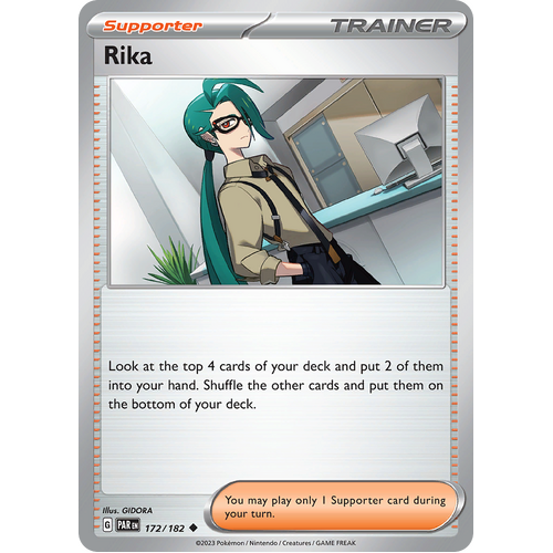 Rika 172/182 Uncommon Scarlet & Violet Paradox Rift Pokemon Card