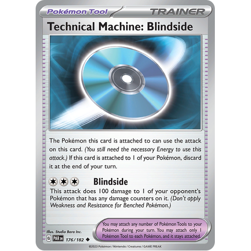 Technical Machine: Blindside 176/182 Uncommon Scarlet & Violet Paradox Rift Pokemon Card