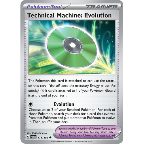 Technical Machine: Evolution 178/182 Uncommon Scarlet & Violet Paradox Rift Pokemon Card