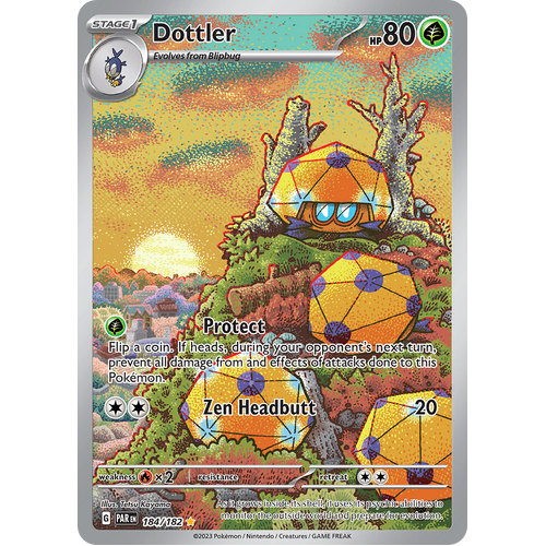 Dottler 184/182 Illustration Rare Scarlet & Violet Paradox Rift Pokemon Card