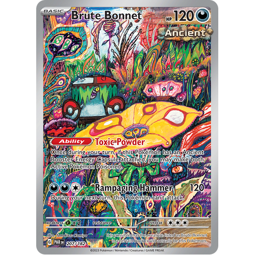 Brute Bonnet 207/182 Illustration Rare Scarlet & Violet Paradox Rift Pokemon Card