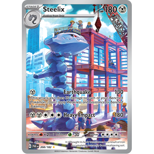Steelix 208/182 Illustration Rare Scarlet & Violet Paradox Rift Pokemon Card