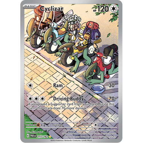 Cyclizar 215/182 Illustration Rare Scarlet & Violet Paradox Rift Pokemon Card