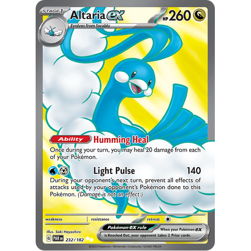 Altaria ex 232/182 Ultra Rare Scarlet & Violet Paradox Rift Pokemon Card