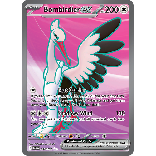 Bombirdier ex 234/182 Ultra Rare Scarlet & Violet Paradox Rift Pokemon Card