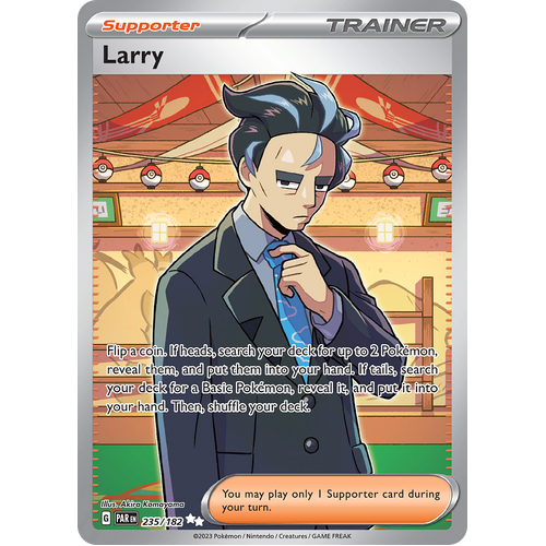Larry 235/182 Ultra Rare Scarlet & Violet Paradox Rift Pokemon Card