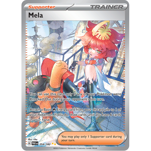 Mela 254/182 Special Illustration Rare Scarlet & Violet Paradox Rift Pokemon Card