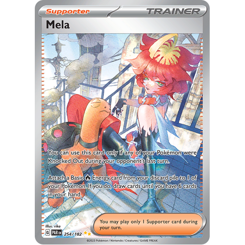 Mela 254/182 Special Illustration Rare Scarlet & Violet Paradox Rift Pokemon Card