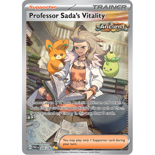 Professor Sada's Vitality 256/182 Special Illustration Rare Scarlet & Violet Paradox Rift Pokemon Card