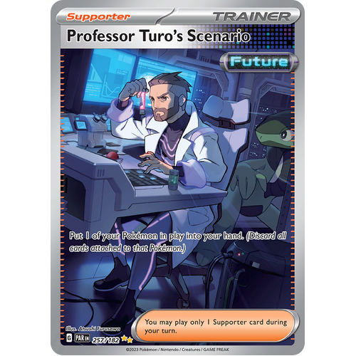 Professor Turo's Scenario 257/182 Special Illustration Rare Scarlet & Violet Paradox Rift Pokemon Card