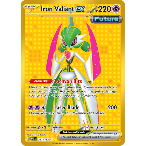 Iron Valiant ex 261/182 Hyper Rare Scarlet & Violet Paradox Rift Pokemon Card