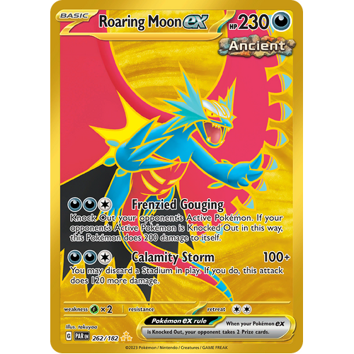Roaring Moon ex 262/182 Hyper Rare Scarlet & Violet Paradox Rift Pokemon Card