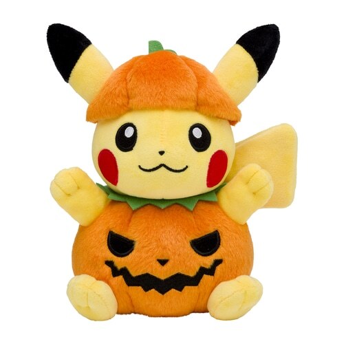 Pikachu in a Pumpkin Halloween Pokemon Center Plush - Poké Plush
