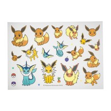 Eevee Vaporeon Jolteon Flareon Pokemon Transfer Sticker Pokemon Center
