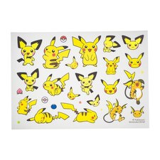 Pichu Pikachu and Raichu Pokemon Transfer Sticker Pokemon Center
