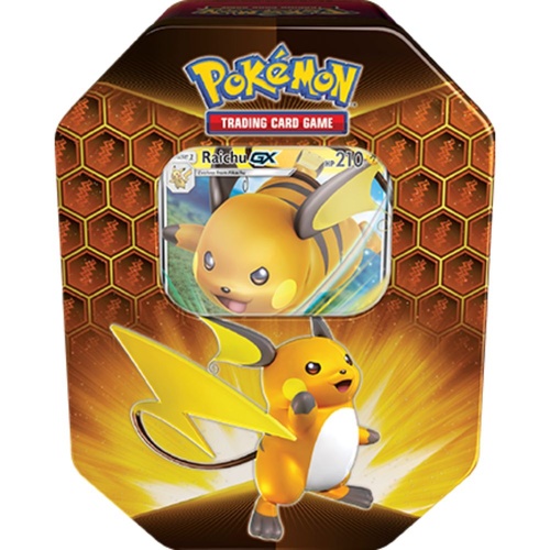Hidden Fates Raichu-GX Tin