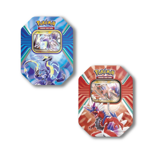 Pair of Paldean Legends ex Tins - Miraidon ex + Koraidon ex