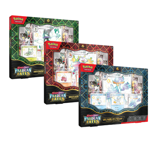 Pokemon TCG Scarlet & Violet Paldean Fates Premium Collection Set (3 x Collections)