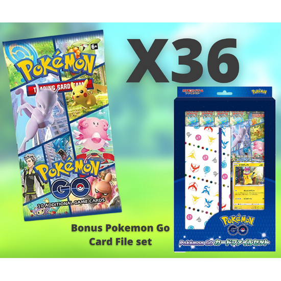 Pokemon GO 36 Booster Packs "Booster Box" + BONUS