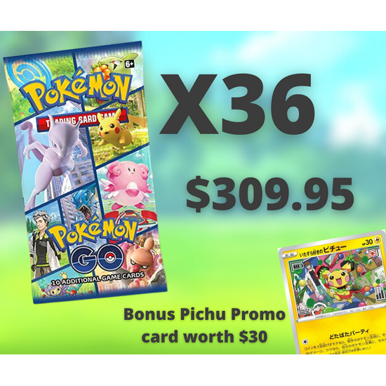 Pokemon GO 36 Booster Packs + BONUS