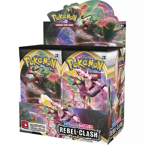 Pokemon Sword & Shield - Rebel Clash Booster Box (1-12 box options)