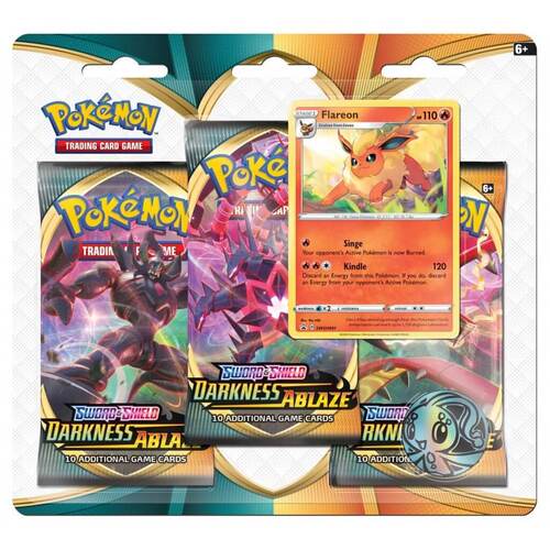 Sword & Shield Darkness Ablaze Three Pack Blister (Random Promo)