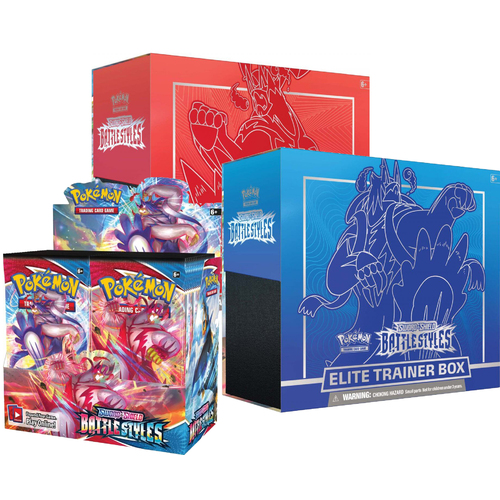 Pre-order Battle Styles Booster Box + Two ETB Bundle