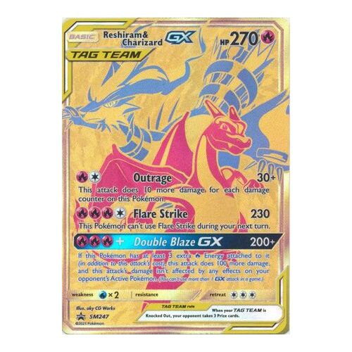 Reshiram & Charizard GX - SM247 - Promo