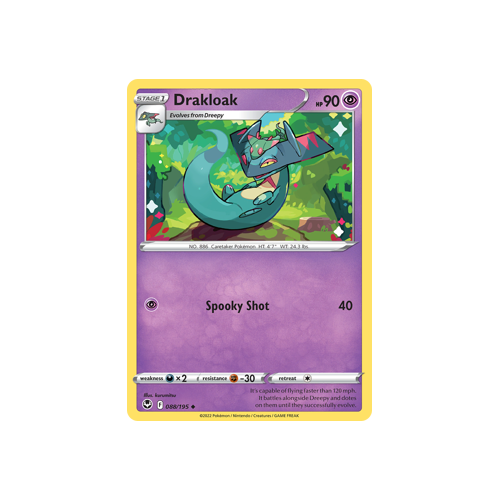 Drakloak 088/195 Uncommon Silver Tempest Pokemon Card Single