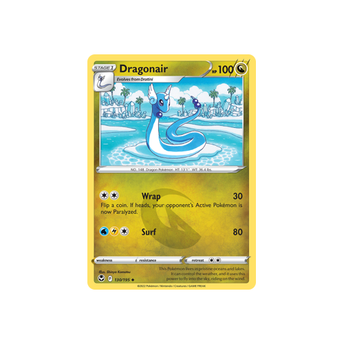Dragonair 130/195 Uncommon Silver Tempest Pokemon Card Single