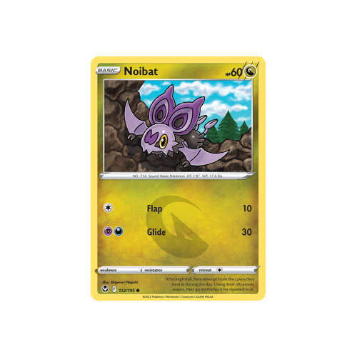 Noibat 132/195 Common Silver Tempest Pokemon Card Single
