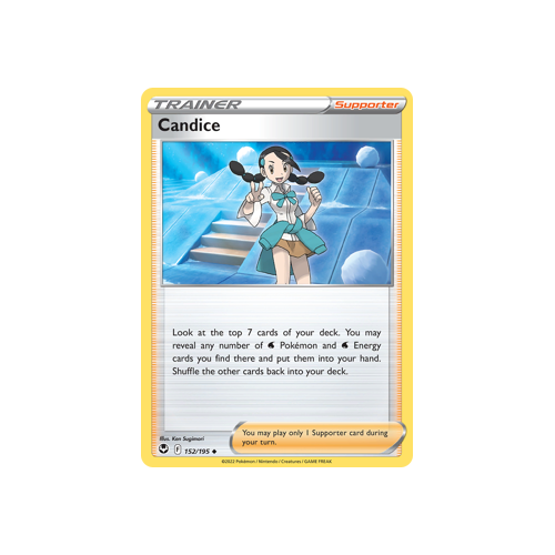 Candice 152/195 Uncommon Silver Tempest Pokemon Card Single