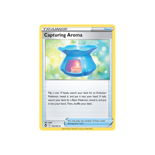 Capturing Aroma 153/195 Uncommon Silver Tempest Pokemon Card Single