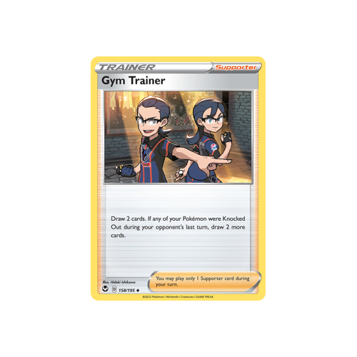 Gym Trainer 158/195 Uncommon Silver Tempest Pokemon Card Single
