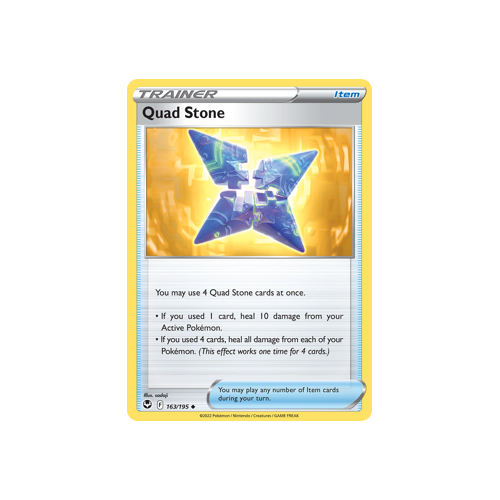 Quad Stone 163/195 Uncommon Silver Tempest Pokemon Card Single