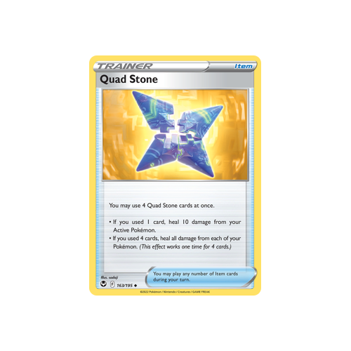 Quad Stone 163/195 Uncommon Silver Tempest Pokemon Card Single