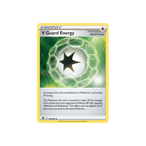 V Guard Energy 169/195 Uncommon Silver Tempest Pokemon Card Single