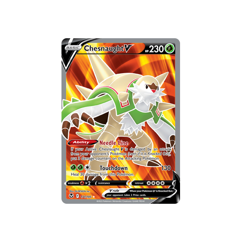 Chesnaught V (Full Art) 171/195 Ultra Rare Silver Tempest Pokemon Card Single
