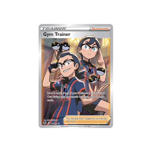 Gym Trainer (Full Art) 191/195 Ultra Rare Silver Tempest Pokemon Card Single