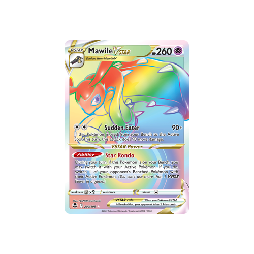 Mawile VSTAR (Secret) 200/195 Secret Rare Silver Tempest Pokemon Card Single