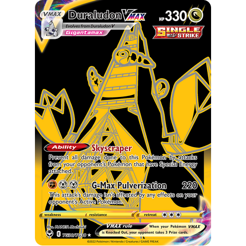 Duraludon VMAX (Secret) Trainer Gallery TG30/TG30 Secret Rare Silver Tempest Pokemon Card Single