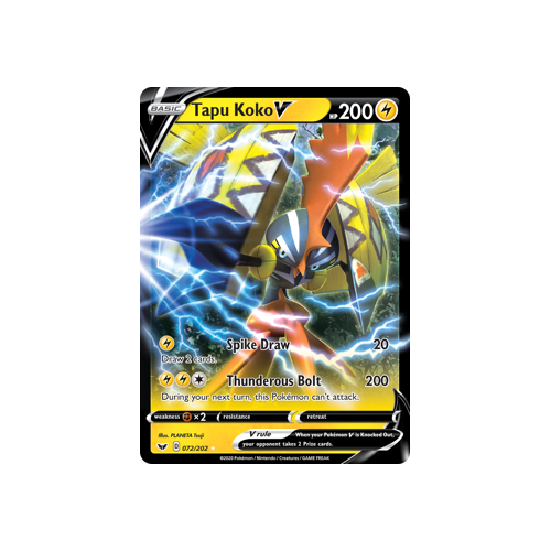 Tapu Koko V (72/202) Sword & Shield