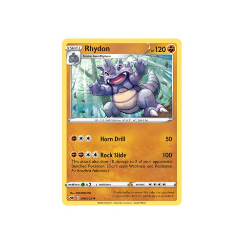 Rhydon (98/202) Sword & Shield