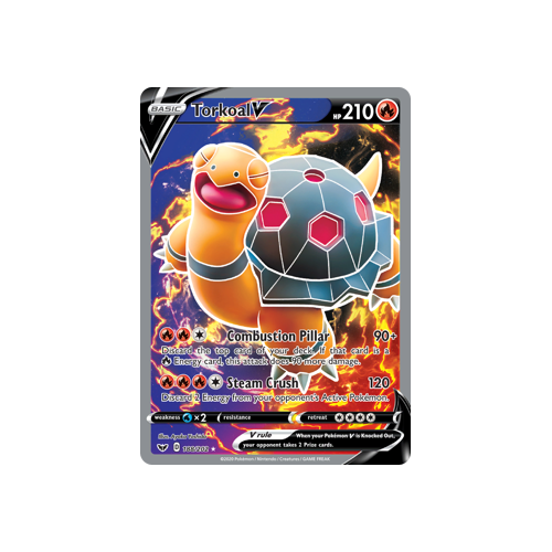 Torkoal V (188/202) Full Art Sword & Shield