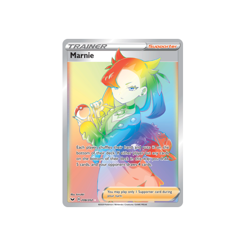 Marnie (208/202) Secret Hyper Rare Sword & Shield