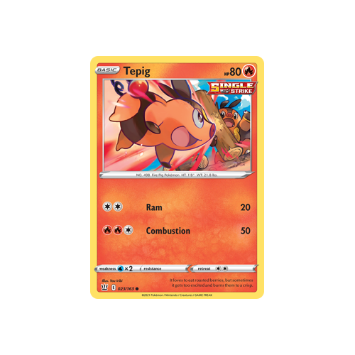 Tepig 23/163 Common Battle Styles